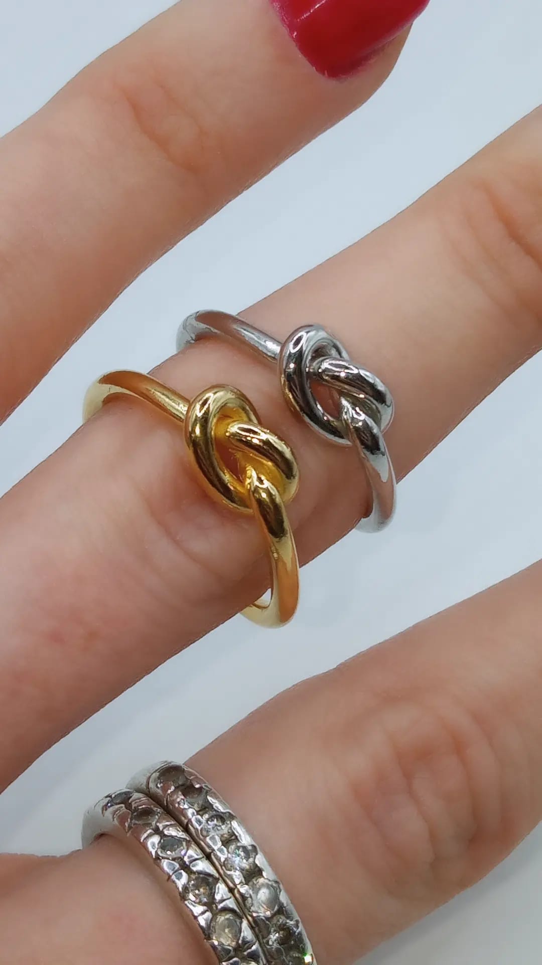 ANELLO NODO ARGENTO 925%
