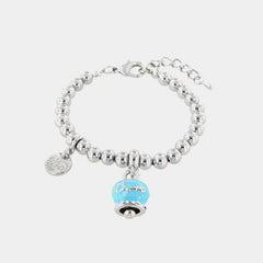 Br Amocapri sfere grandi camp. scritta capri - bracciale - AMO CAPRI