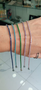 TENNIS CON MOSCHETTONE ARGENTO 925%