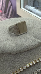 Anello personalizzato quadrato big - anello in acciaio - Joiè Clor