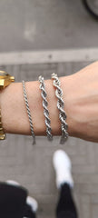 BRACCIALI MODELLO FUNETTA ARGENTO 925%