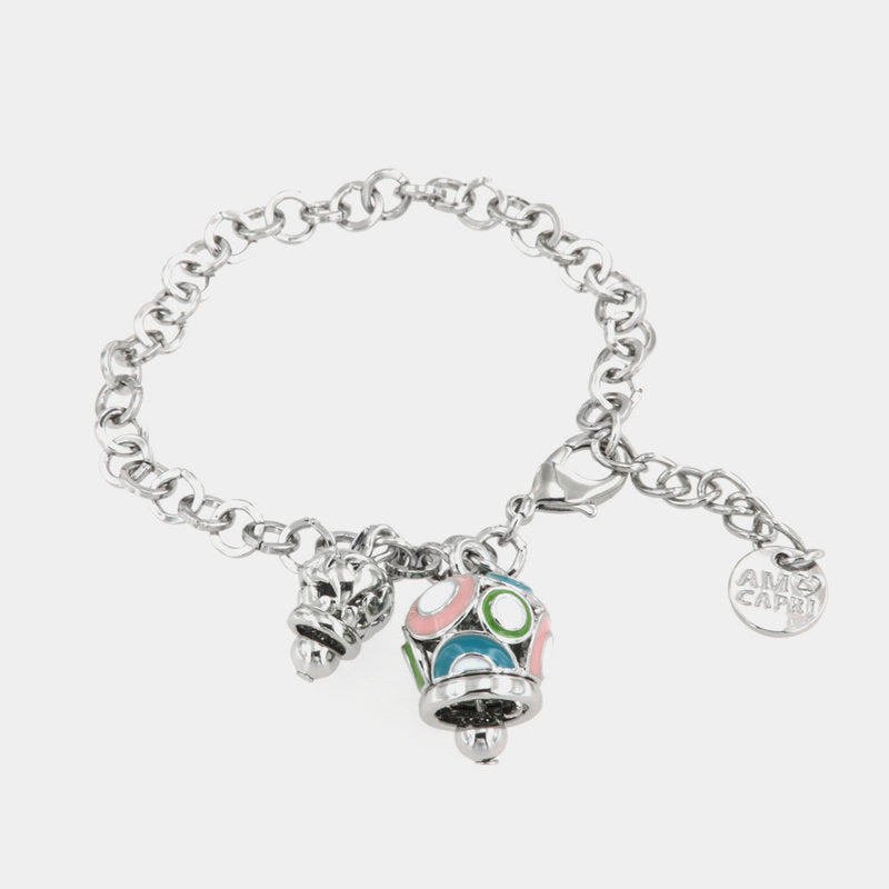 Br. Amocapri doppia campanella multicolor - bracciali - AMO CAPRI