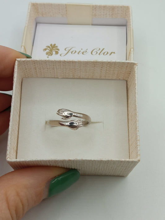 ANELLO ABBRACCIO IN ARGENTO 925%