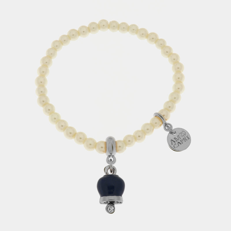 Br. Amo capri con perle e campanella small - bracciale - AMO CAPRI