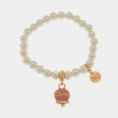 Br. Amocapri perle camp. Big scritta capri - bracciale - AMO CAPRI