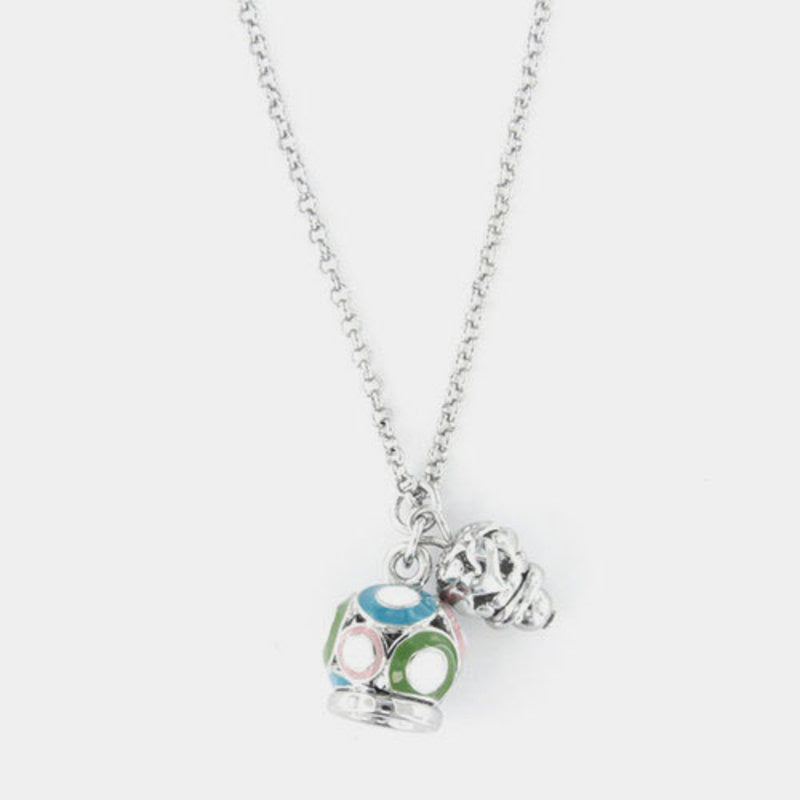 Coll. Amo Capri doppia camp small multicolor - collana con ciondolo - AMO CAPRI