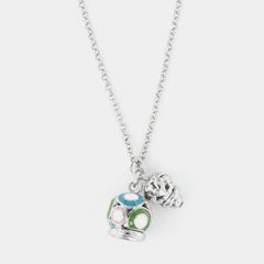 Coll. Amo Capri doppia camp small multicolor - collana con ciondolo - AMO CAPRI