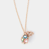 Coll. Amo Capri doppia camp small multicolor - collana con ciondolo - AMO CAPRI