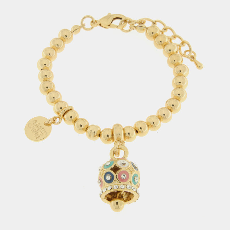 Br. Amocapri doppia campanella multicolor - bracciali - AMO CAPRI