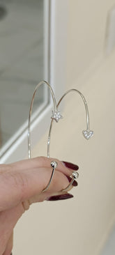 BRACCIALE SEMI-RIGIDO STELLA E CUORE