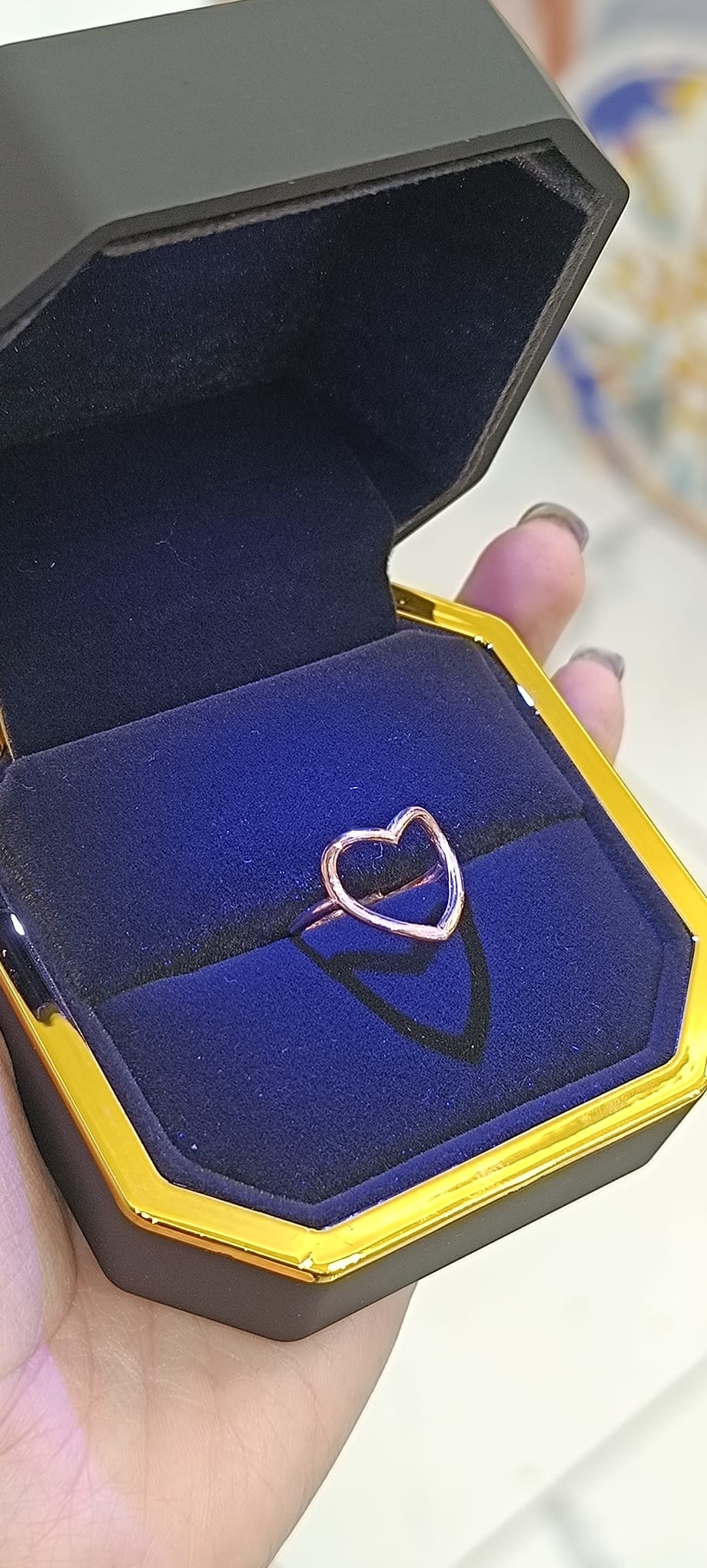 ANELLO A CUORE LISCIO ARGENTO 925%