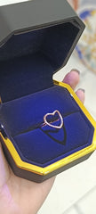 ANELLO A CUORE LISCIO ARGENTO 925%