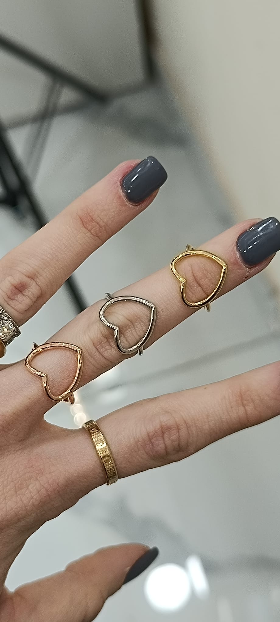 ANELLO A CUORE LISCIO ARGENTO 925%