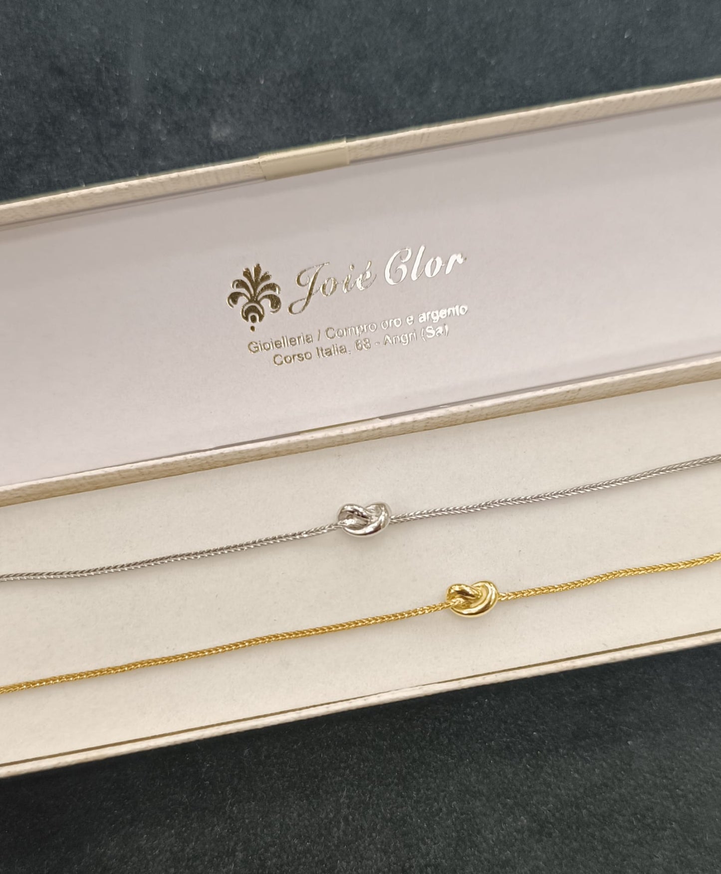 BRACCIALE NODO LISCIA ARGENTO 925%