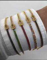 BRACCIALE A NODO CON ZIRCONI ARGENTO 925%