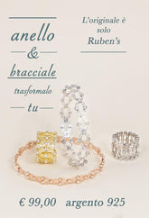 ANELLO O BRACCIALE RUBEN'S IN ARGENTO 925%