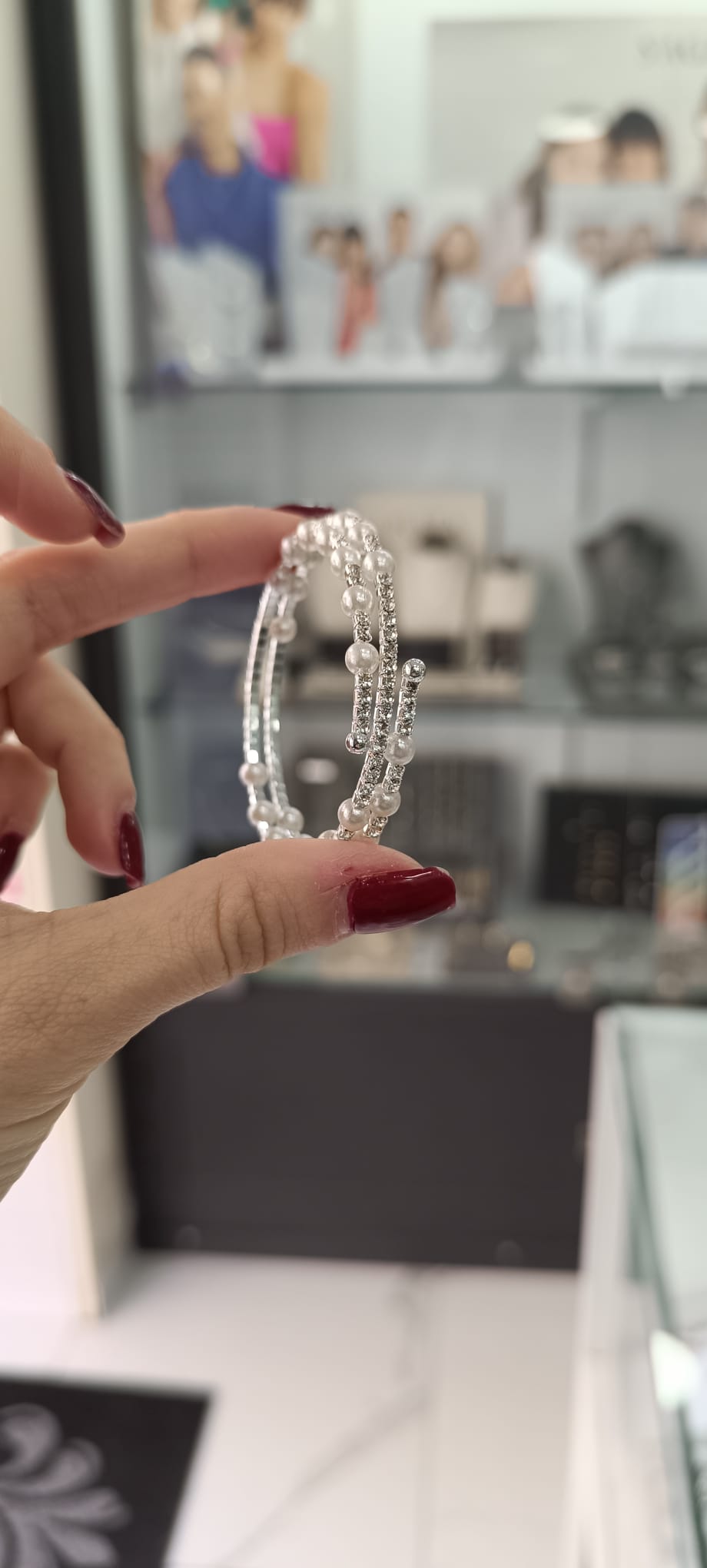 BRACCIALI SEMI-RIGIDI CON ZIRCONI E PERLE