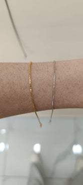 BRACCIALE CON VENEZIANA COMODO ARGENTO 925%