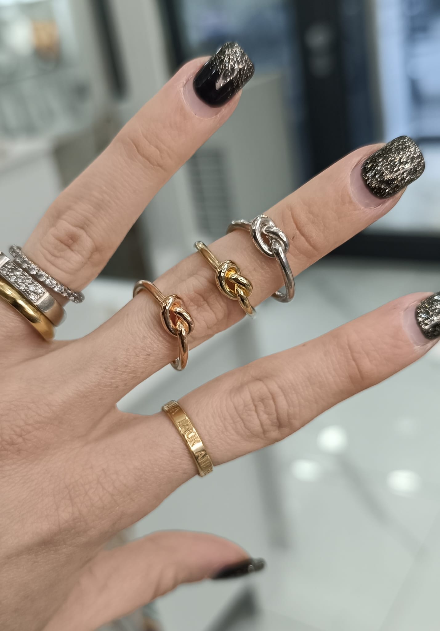 ANELLO NODO ARGENTO 925%