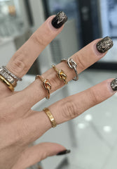 ANELLO NODO ARGENTO 925%