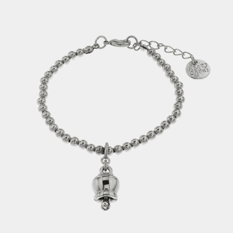 Br.Amocapri sfere e campanella small - bracciale - AMO CAPRI