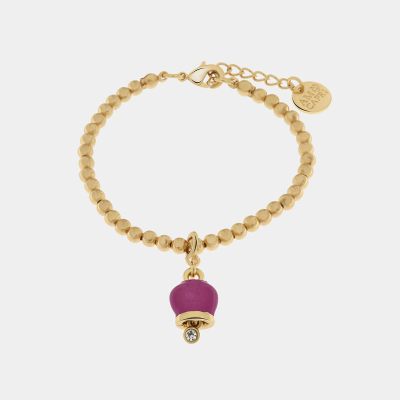 Br.Amocapri sfere e campanella small - bracciale - AMO CAPRI