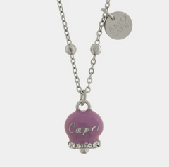 Collana in Acciaio con Campanella Portafortuna Capri - collana con campanella - AMO CAPRI