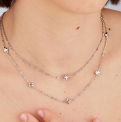 Collana LUCE SCE49 - collana doppio filo - s'agapò