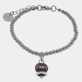 Br. Amocapri sfere e campanella scritta Capri - bracciale - AMO CAPRI