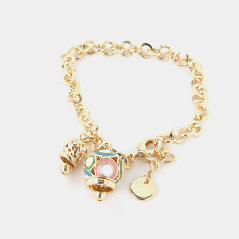Br. Amocapri doppia campanella multicolor - bracciali - AMO CAPRI