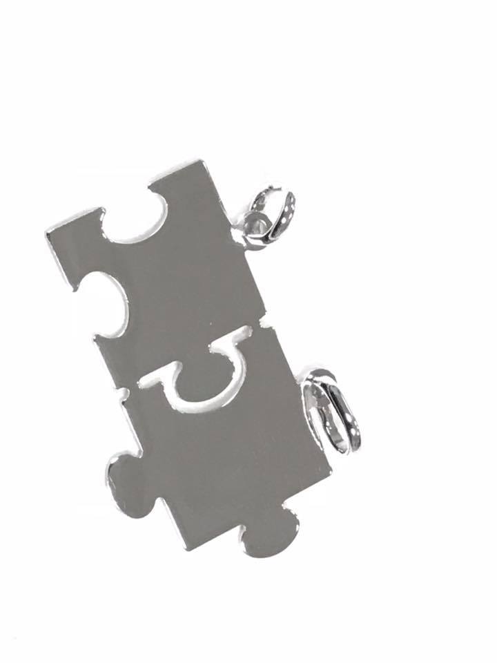 CIONDOLO PUZZLE SPEZZATO ARGENTO 925%