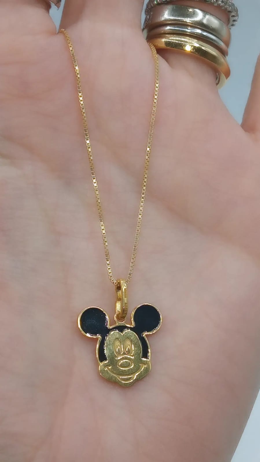 COLLANINA CON TOPOLINO E MINNIE