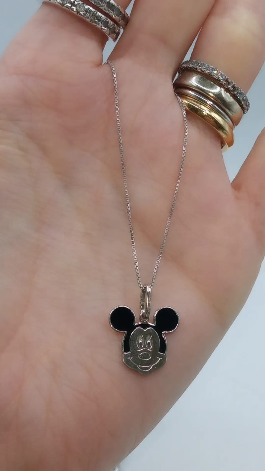 COLLANINA CON TOPOLINO E MINNIE