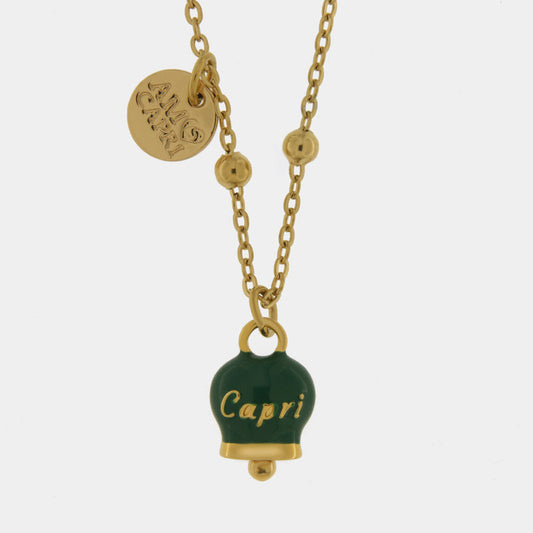 Coll Amocapri scritta Capri - collana con ciondolo - AMO CAPRI