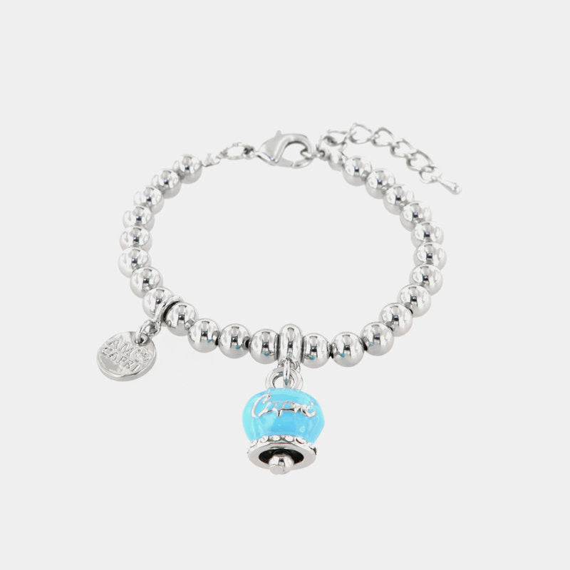Br Amocapri sfere grandi camp. scritta capri - bracciale - AMO CAPRI