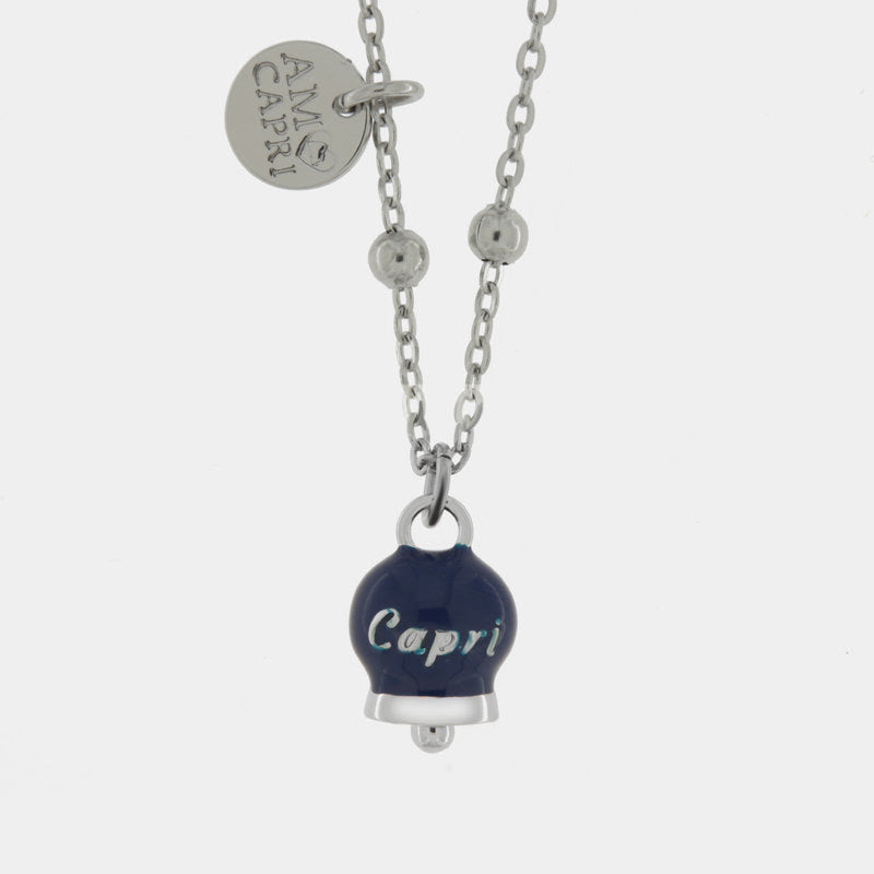 Coll Amocapri scritta Capri - collana con ciondolo - AMO CAPRI