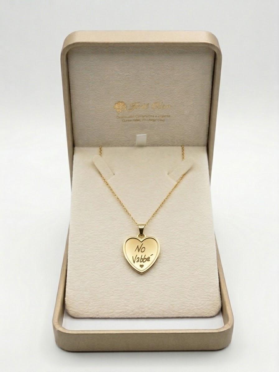 Collana con ciondolo frase "No vabbè" - collana con frase - Joiè Clor