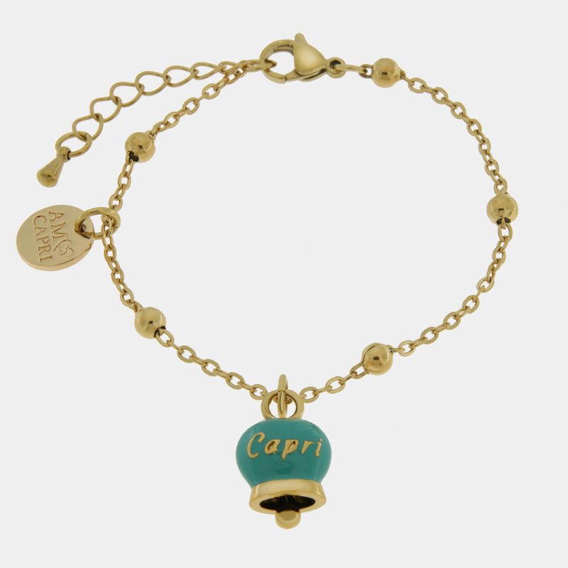 Br. Amocapri con ciondolo e scritta Capri - bracciale - AMO CAPRI