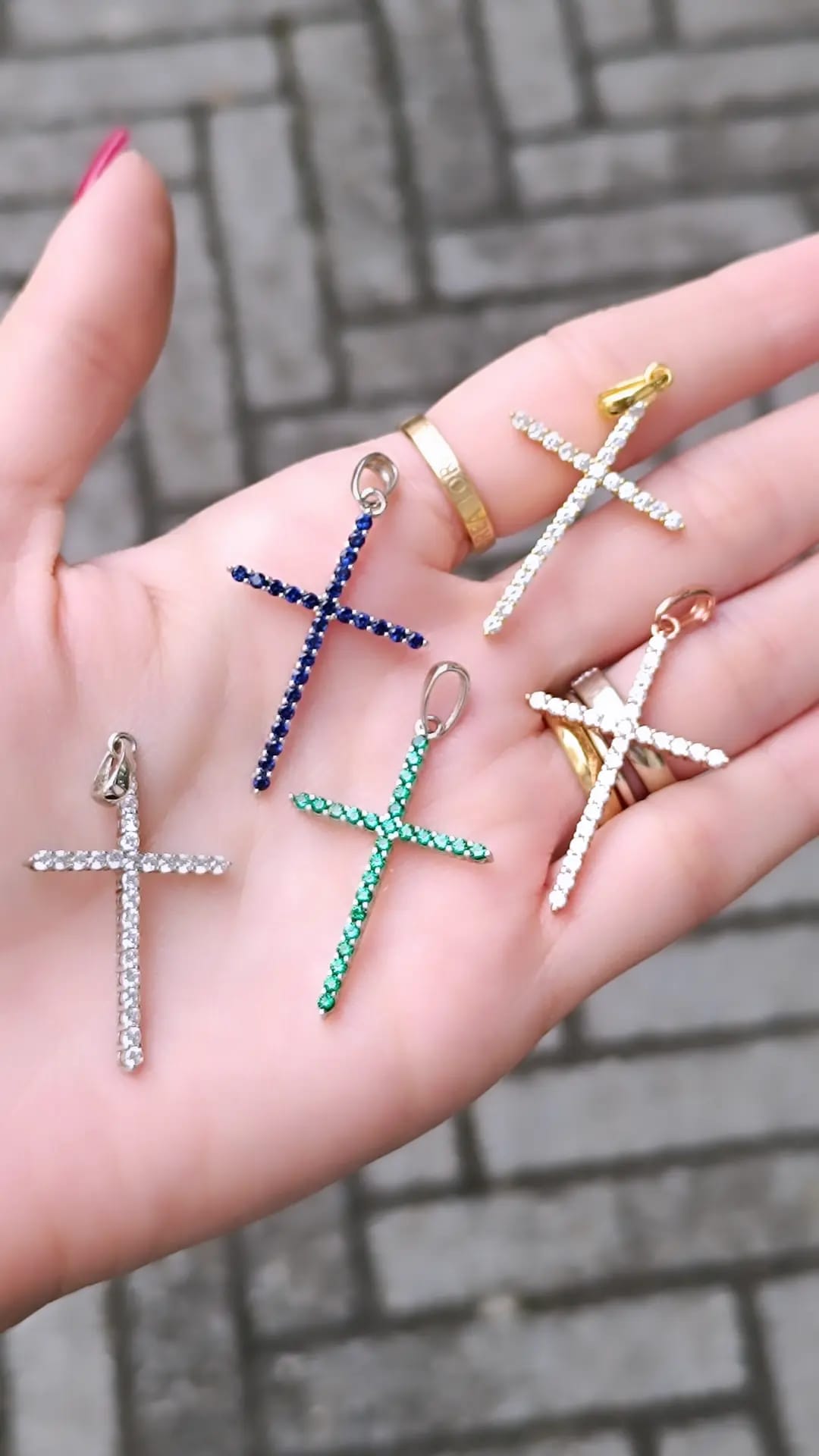 CROCI GRANDI ARGENTO 925%