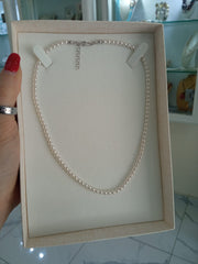 GIROCOLLO DI PERLE ARGENTO 925%