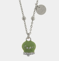 Collana in Acciaio con Campanella Portafortuna Capri - collana con campanella - AMO CAPRI