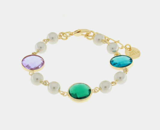Br. Amovenezia Cris. e Perle - bracciale - amo venezia