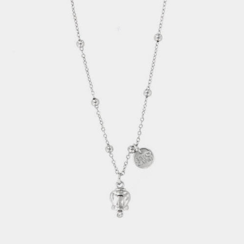 coll. Amocapri con campanella liscia e zirc. - collana con ciondolo - AMO CAPRI