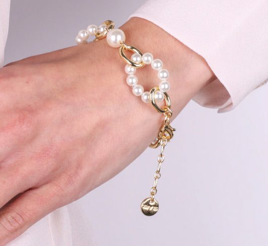 Br. Amovenezia con perle catena gold - bracciale - amo venezia