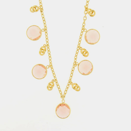 Coll. Amovenezia Cris. rosa - collana - amo venezia