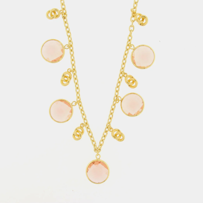 Coll. Amovenezia Cris. rosa - collana - amo venezia