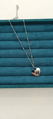 Cuore con Zirc.  inc. silver - collana con cuore - Joiè Clor