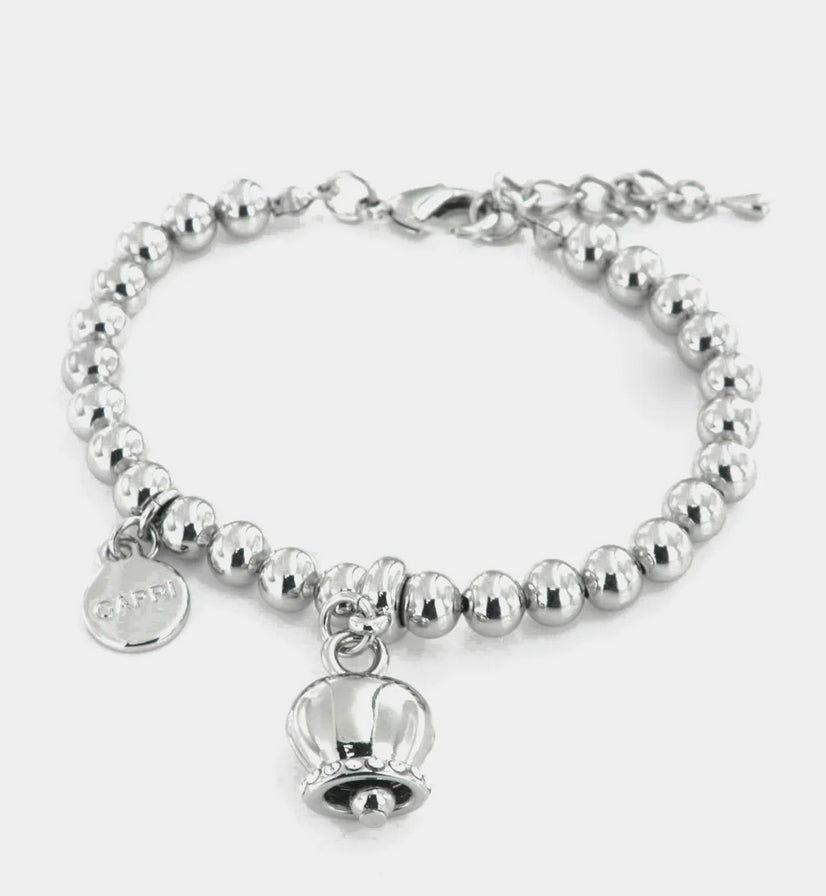 Br amocapri con sfere e Campanella LISCIA - bracciale - AMO CAPRI