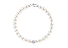 Bracciale perle in argento - bracciale di perle - Joiè Clor