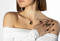 COLLANA CHOKER CON GOCCIA